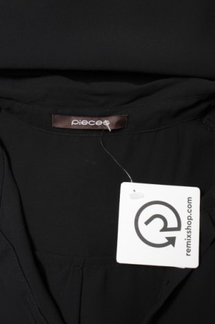 Γυναικείο πουκάμισο Pieces, Μέγεθος S, Χρώμα Μαύρο, Τιμή 11,13 €