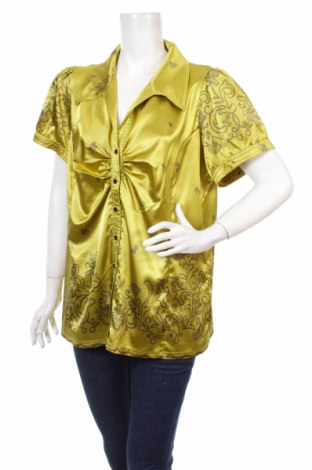 Γυναικείο πουκάμισο Zj Denim Identity, Μέγεθος M, Χρώμα Πράσινο, Τιμή 9,28 €