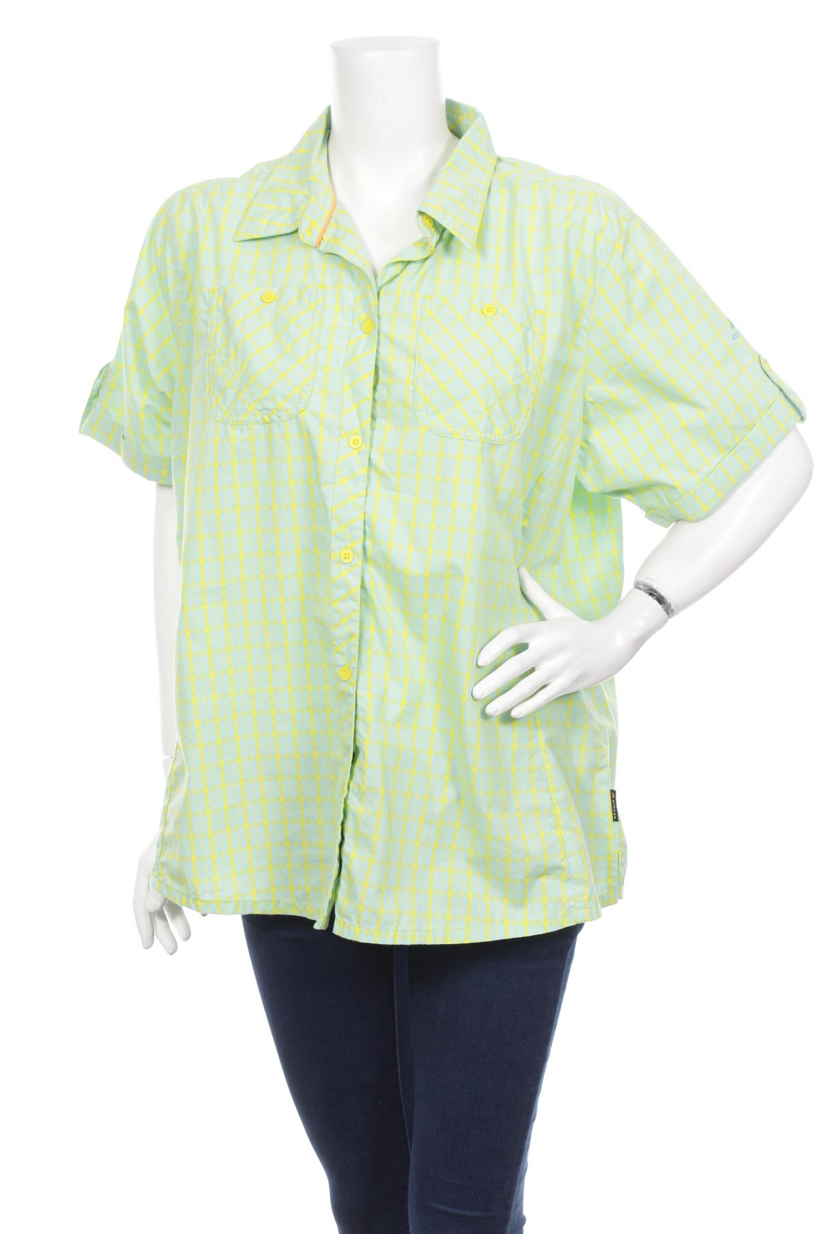 Γυναικείο πουκάμισο Eibsee, Μέγεθος L, Χρώμα Πράσινο, Τιμή 11,86 €