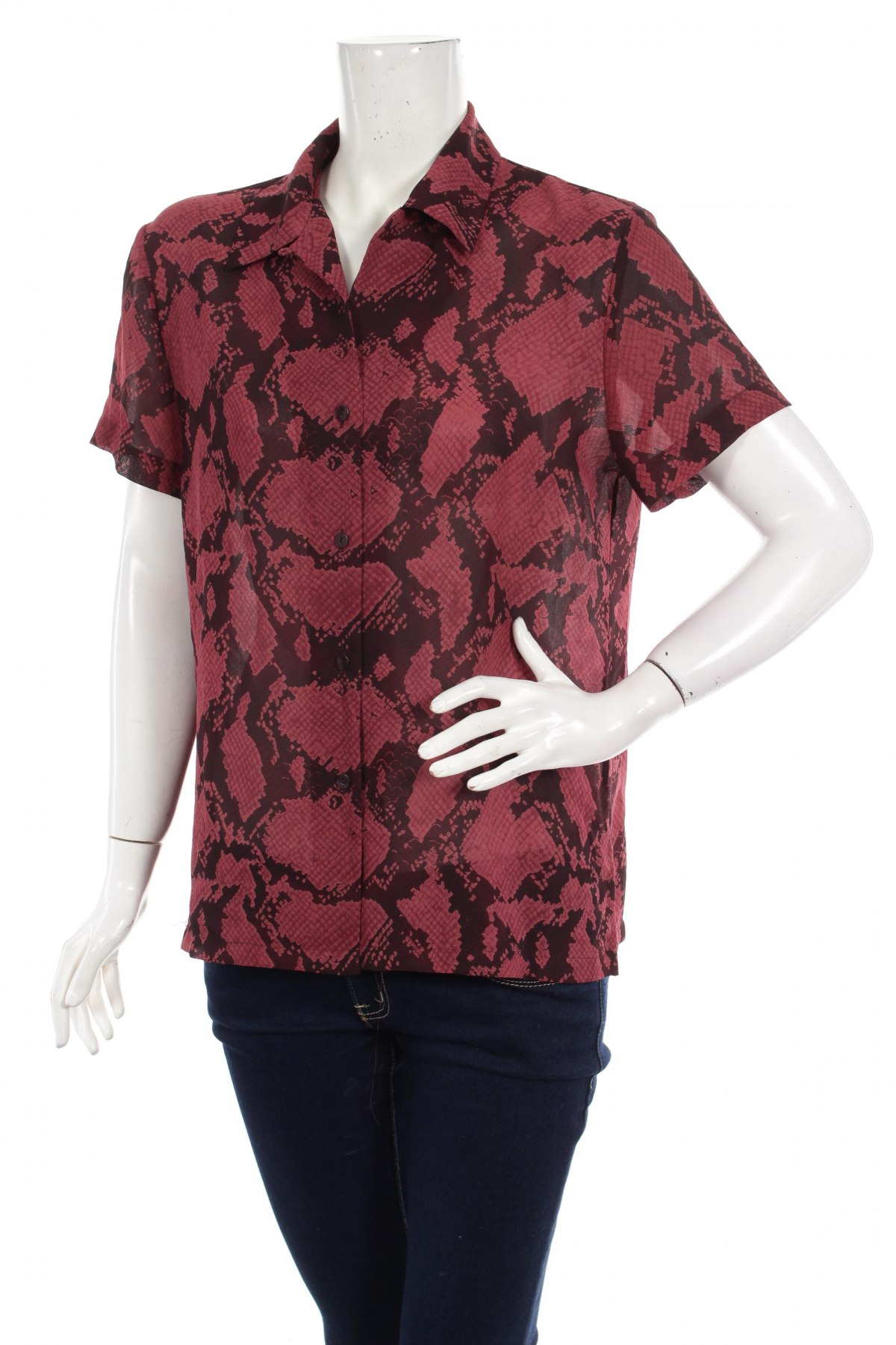 Γυναικείο πουκάμισο, Μέγεθος L, Χρώμα Σάπιο μήλο, Τιμή 10,52 €