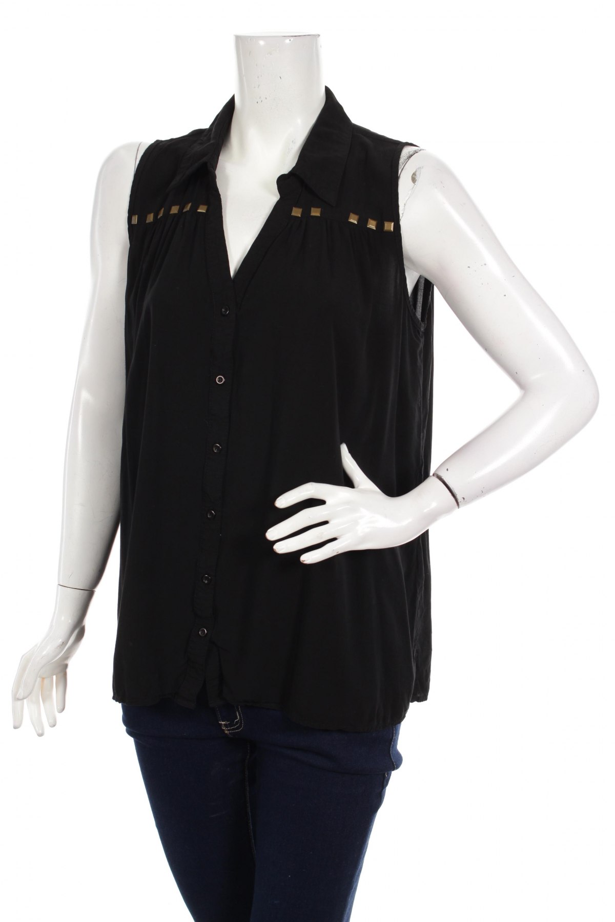 Γυναικείο πουκάμισο Zizzi, Μέγεθος M, Χρώμα Μαύρο, Τιμή 11,13 €