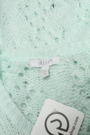 Дамски пуловер Delia*s, Размер M, Цвят Зелен, Цена 6,75 лв.