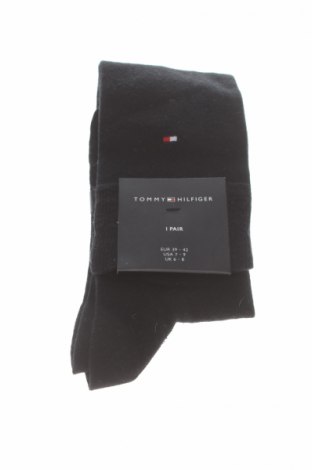 Чорапи Tommy Hilfiger, Размер M, Цвят Черен, 80% памук, 19% полиамид, 1% еластан, Цена 42,53 лв.