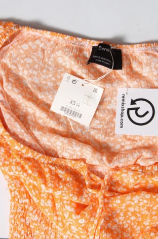 Γυναικεία μπλούζα Bershka, Μέγεθος XS, Χρώμα Πορτοκαλί, Βισκόζη, Τιμή 8,76 €