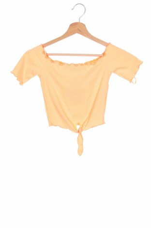 Γυναικεία μπλούζα Bershka, Μέγεθος XS, Χρώμα Πορτοκαλί, 93% πολυεστέρας, 7% ελαστάνη, Τιμή 22,08 €