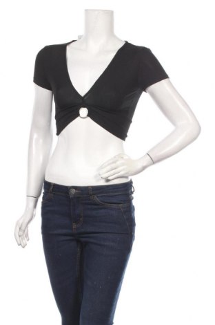 Γυναικεία μπλούζα Bershka, Μέγεθος XS, Χρώμα Μαύρο, 92% πολυεστέρας, 8% ελαστάνη, Τιμή 5,20 €