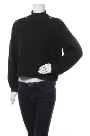 Дамска блуза Cache Cache, Размер M, Цвят Черен, 50% памук, 50% полиестер, Цена 31,20 лв.