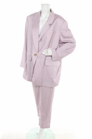 Дамски костюм H&M, Размер XL, Цвят Розов, Лен, Цена 91,20 лв.