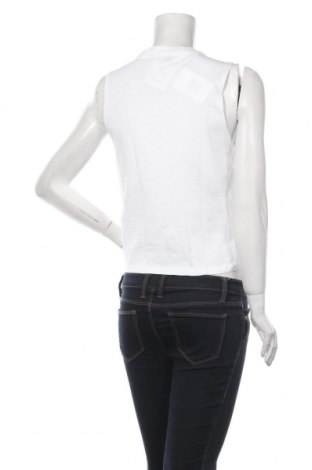 Γυναικείο αμάνικο μπλουζάκι Bershka, Μέγεθος S, Χρώμα Λευκό, Βαμβάκι, Τιμή 8,24 €