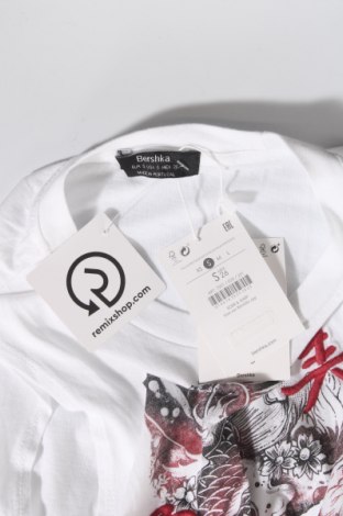 Γυναικείο αμάνικο μπλουζάκι Bershka, Μέγεθος S, Χρώμα Λευκό, Βαμβάκι, Τιμή 4,95 €