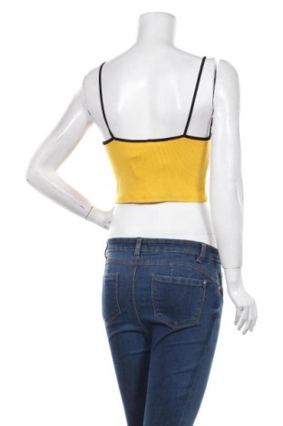 Γυναικείο αμάνικο μπλουζάκι Bershka, Μέγεθος M, Χρώμα Κίτρινο, 95% βισκόζη, 5% ελαστάνη, Τιμή 9,35 €