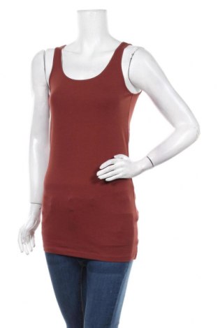 Γυναικείο αμάνικο μπλουζάκι Vero Moda, Μέγεθος M, Χρώμα Καφέ, 95% βαμβάκι, 5% ελαστάνη, Τιμή 13,25 €