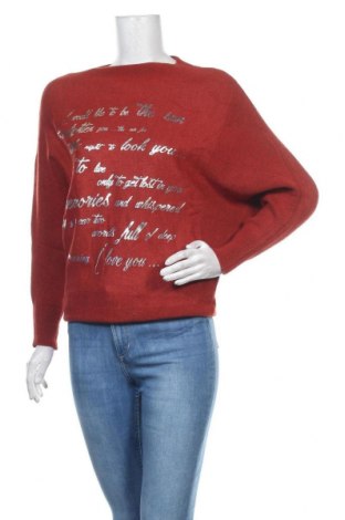 Дамски пуловер Zabaione, Размер M, Цвят Червен, 52% вискоза, 28% полиестер, 20% полиамид, Цена 23,60 лв.