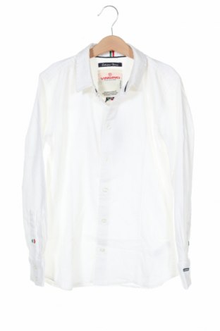 Детска риза Vingino, Размер 8-9y/ 134-140 см, Цвят Екрю, 75% памук, 23% полиестер, 2% еластан, Цена 36,00 лв.