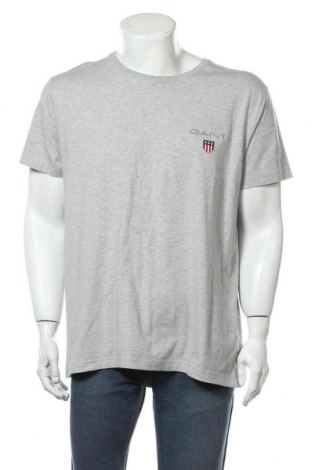 Ανδρικό t-shirt Gant, Μέγεθος XXL, Χρώμα Γκρί, Βαμβάκι, Τιμή 30,31 €