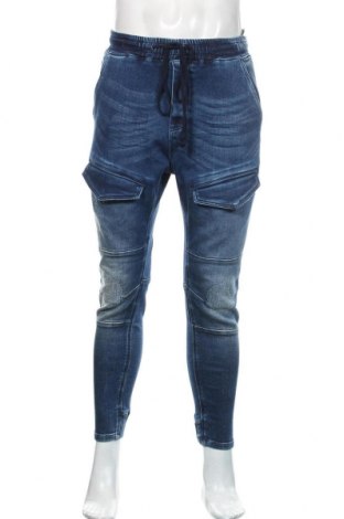 Męskie jeansy Zara, Rozmiar M, Kolor Niebieski, 99% bawełna, 1% elastyna, Cena 100,30 zł