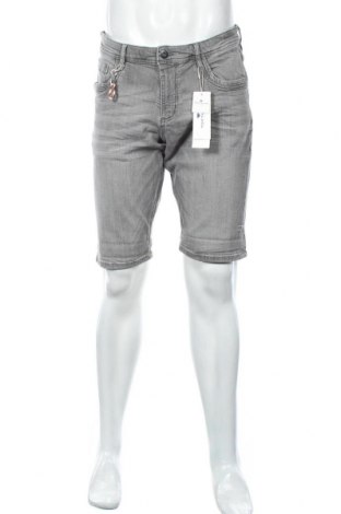 Pantaloni scurți de bărbați Tom Tailor, Mărime M, Culoare Gri, 98% bumbac, 2% elastan, Preț 90,79 Lei