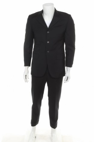 Ανδρικό κοστούμι Patrick Hellmann, Μέγεθος M, Χρώμα Μαύρο, Μαλλί, Τιμή 103,43 €