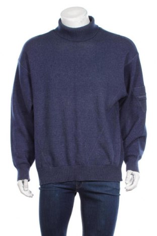 Męski sweter Carlo Colucci, Rozmiar XL, Kolor Niebieski, 65% wełna, 20% poliamid, 15% wiskoza, Cena 134,40 zł