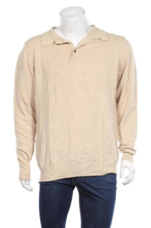 Мъжки пуловер Charles Tyrwhitt, Размер XL, Цвят Бежов, 35% вискоза, 29% вълна, 20% полиамид, 8% ангора, 8% кашмир, Цена 25,20 лв.