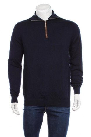 Męski sweter Premium By Jack & Jones, Rozmiar M, Kolor Niebieski, Bawełna, Cena 123,00 zł