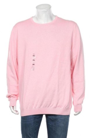 Мъжки пуловер S.Oliver, Размер XXL, Цвят Розов, Памук, Цена 53,40 лв.