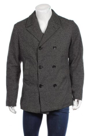 Palton de bărbați Zara Man, Mărime L, Culoare Gri, 50% bumbac, 50% poliester, Preț 228,79 Lei