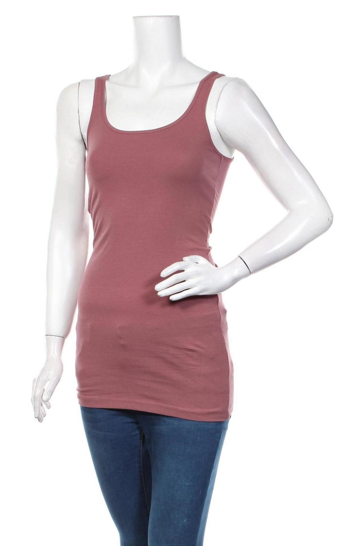 Γυναικείο αμάνικο μπλουζάκι Vero Moda, Μέγεθος XS, Χρώμα Ρόζ , 95% βαμβάκι, 5% ελαστάνη, Τιμή 8,76 €