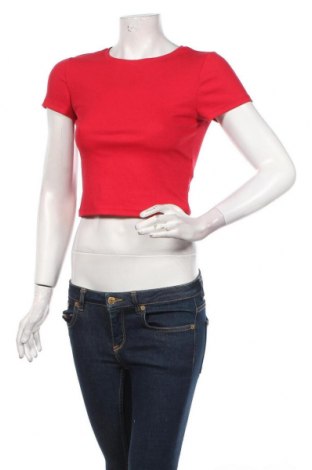 Γυναικεία μπλούζα Gina Tricot, Μέγεθος S, Χρώμα Κόκκινο, 65% πολυεστέρας, 32% βισκόζη, 3% ελαστάνη, Τιμή 23,51 €