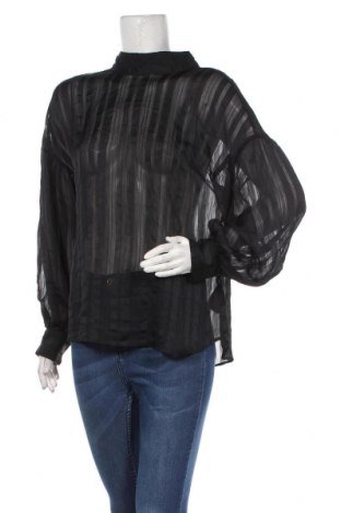 Γυναικεία μπλούζα H&M, Μέγεθος L, Χρώμα Μαύρο, Πολυεστέρας, Τιμή 9,40 €