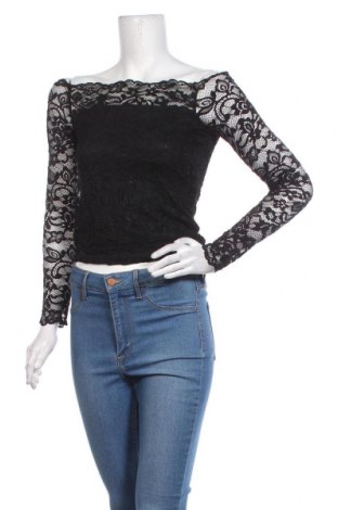 Γυναικεία μπλούζα H&M, Μέγεθος S, Χρώμα Μαύρο, 95% πολυαμίδη, 5% ελαστάνη, Τιμή 9,40 €