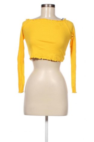 Γυναικεία μπλούζα H&M Divided, Μέγεθος S, Χρώμα Κίτρινο, 55% βαμβάκι, 36% πολυεστέρας, 9% ελαστάνη, Τιμή 8,66 €