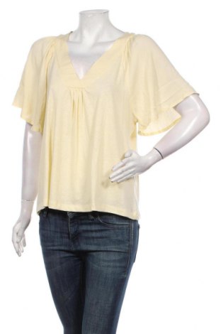 Γυναικεία μπλούζα Mango, Μέγεθος M, Χρώμα Κίτρινο, 52% πολυεστέρας, 48% βαμβάκι, Τιμή 24,74 €