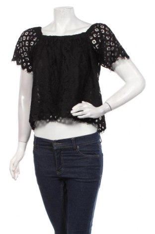 Γυναικεία μπλούζα New Look, Μέγεθος S, Χρώμα Μαύρο, 66% πολυαμίδη, 34% βαμβάκι, Τιμή 23,51 €
