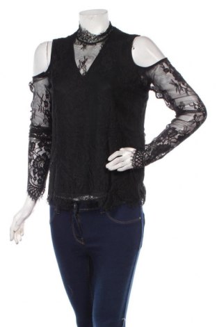 Γυναικεία μπλούζα Pieces, Μέγεθος M, Χρώμα Μαύρο, Πολυαμίδη, Τιμή 23,51 €