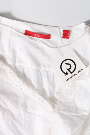Γυναικεία μπλούζα S.Oliver, Μέγεθος M, Χρώμα Λευκό, Βαμβάκι, Τιμή 19,79 €