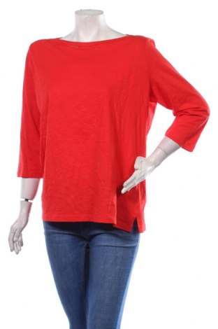 Γυναικεία μπλούζα S.Oliver, Μέγεθος XL, Χρώμα Κόκκινο, Βαμβάκι, Τιμή 16,33 €