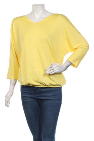 Γυναικεία μπλούζα Tom Tailor, Μέγεθος S, Χρώμα Κίτρινο, 80% βισκόζη, 17% πολυεστέρας, 3% ελαστάνη, Τιμή 14,23 €