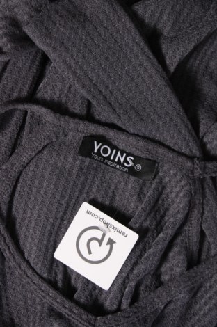 Γυναικεία μπλούζα Yoins, Μέγεθος S, Χρώμα Γκρί, 97% πολυεστέρας, 3% ελαστάνη, Τιμή 8,66 €