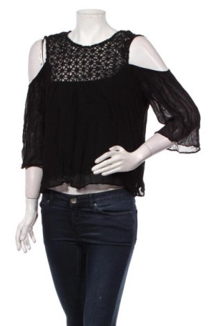 Γυναικεία μπλούζα Zara, Μέγεθος M, Χρώμα Μαύρο, Βισκόζη, Τιμή 9,40 €