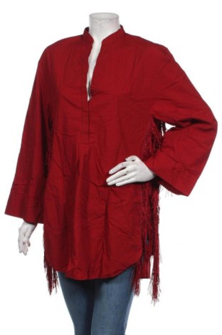 Γυναικεία μπλούζα Zara, Μέγεθος L, Χρώμα Κόκκινο, Βαμβάκι, Τιμή 9,40 €