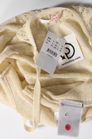 Γυναικείο αμάνικο μπλουζάκι Camaieu, Μέγεθος M, Χρώμα Κίτρινο, 41%ακρυλικό, 40% βαμβάκι, 15% πολυαμίδη, 4% μεταλλικά νήματα, Τιμή 10,55 €