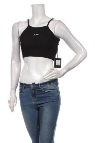 Γυναικείο αμάνικο μπλουζάκι FUBU, Μέγεθος L, Χρώμα Μαύρο, 95% πολυεστέρας, 5% ελαστάνη, Τιμή 10,05 €