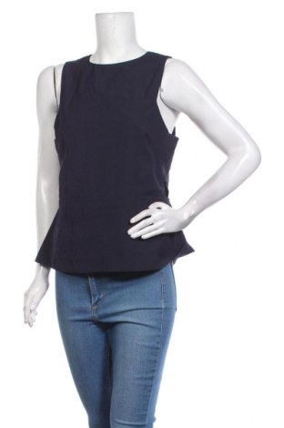 Γυναικείο αμάνικο μπλουζάκι H&M, Μέγεθος L, Χρώμα Μπλέ, 90% πολυεστέρας, 10% ελαστάνη, Τιμή 14,23 €