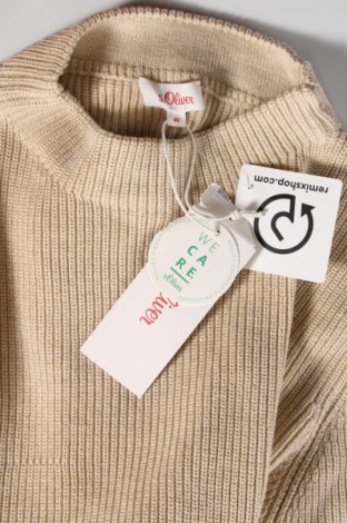 Дамски пуловер S.Oliver, Размер M, Цвят Бежов, Цена 108,30 лв.