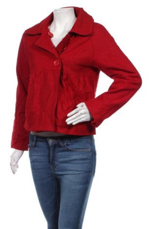Дамско палто Mas Fashion, Размер S, Цвят Червен, Цена 11,20 лв.