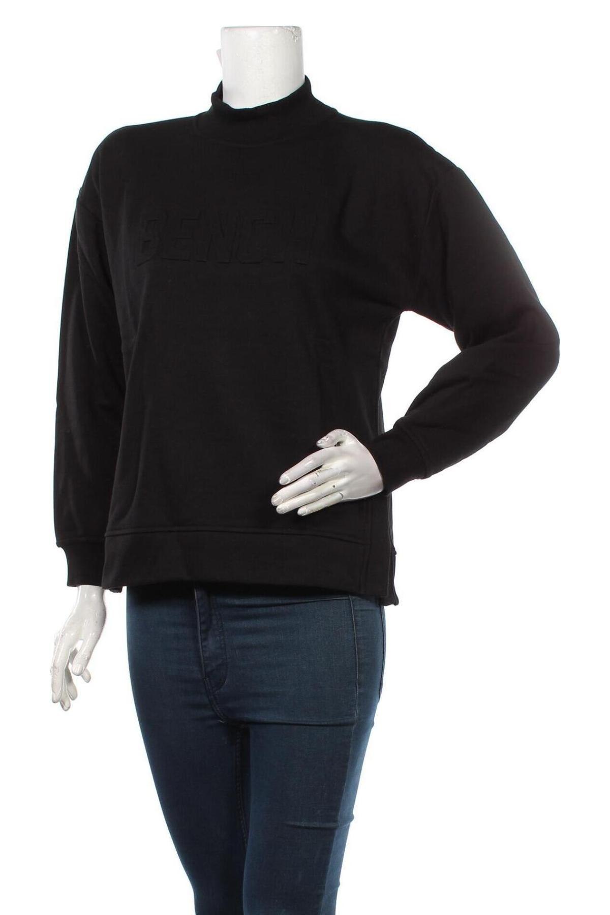 Γυναικεία μπλούζα Bench, Μέγεθος XS, Χρώμα Μαύρο, 70% βαμβάκι, 19% μοντάλ, 11% πολυεστέρας, Τιμή 16,33 €