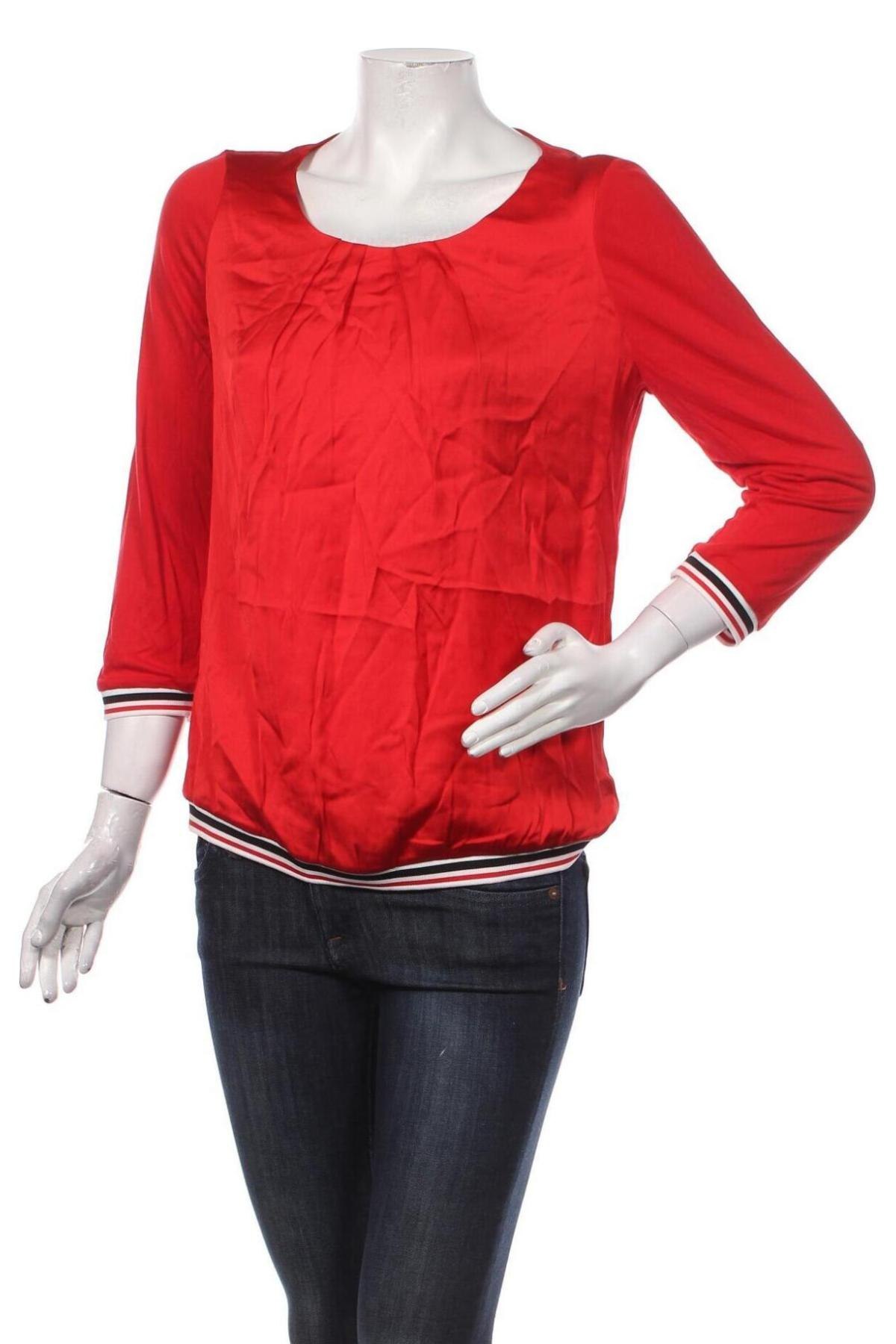 Γυναικεία μπλούζα Comma,, Μέγεθος S, Χρώμα Κόκκινο, 55% βισκόζη, 45% πολυεστέρας, Τιμή 26,18 €