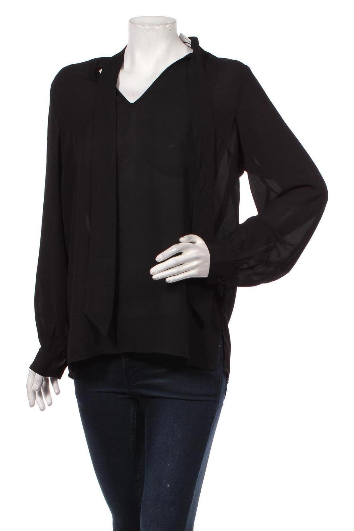 Γυναικεία μπλούζα Gina Tricot, Μέγεθος M, Χρώμα Μαύρο, Πολυεστέρας, Τιμή 9,40 €