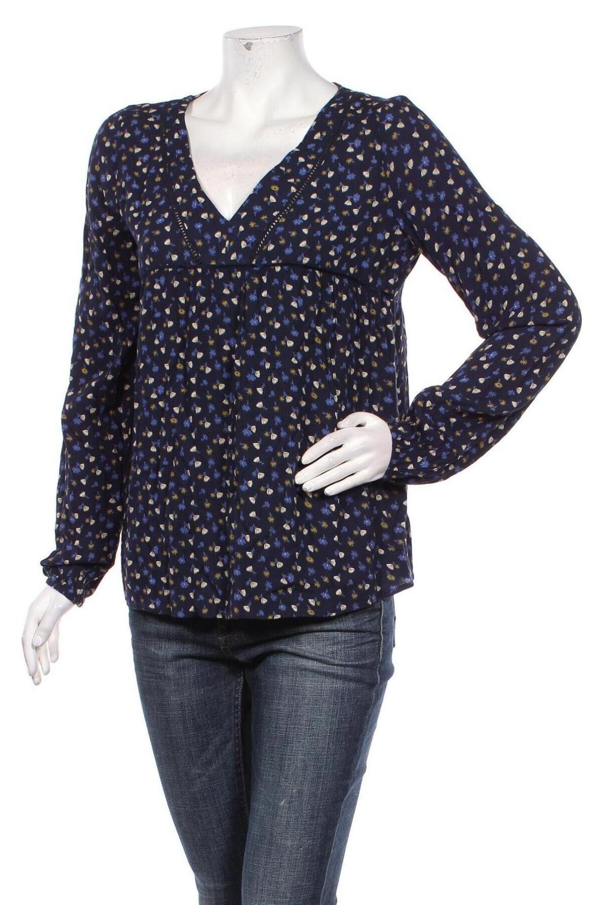 Γυναικεία μπλούζα Grain De Malice, Μέγεθος S, Χρώμα Μπλέ, Βισκόζη, Τιμή 12,16 €